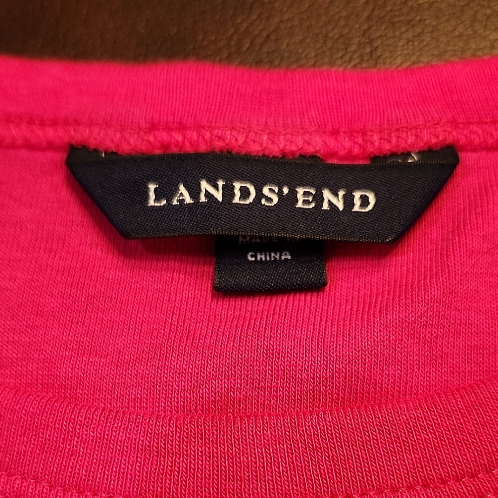 Lands' End Pink Boxy Tank Top - Picture 2 of 3